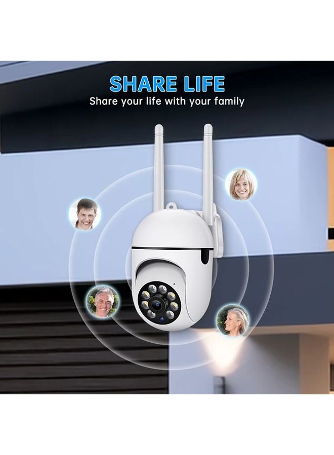 1080P 64G WIFI Security Camera With Motion Tracking Night Vision Two Way Audio - Image 3
